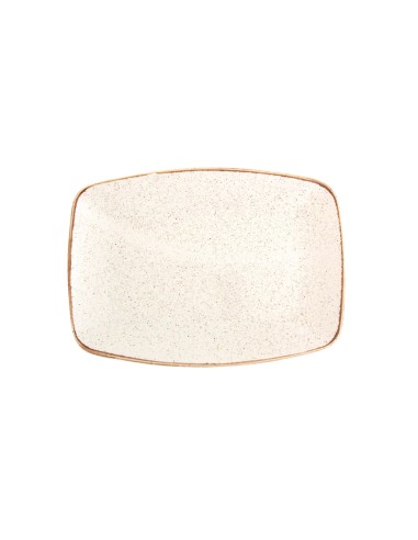 Bandeja Rectangular Porcelana Beige 32 Cm Seasons Beige Porland