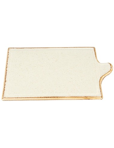 Bandeja Rectangular Porcelana Beige 35 Cm Seasons Beige Porland