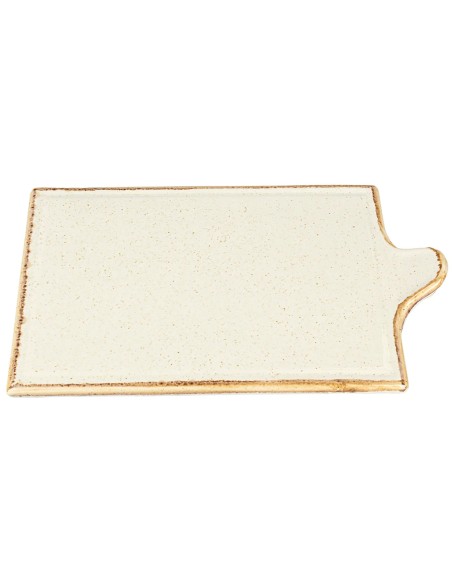 Bandeja Rectangular Porcelana Beige 35 Cm Seasons Beige Porland