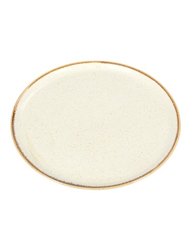 Plato Pizza Redondo Porcelana Beige 32 Cm Seasons Beige Porland