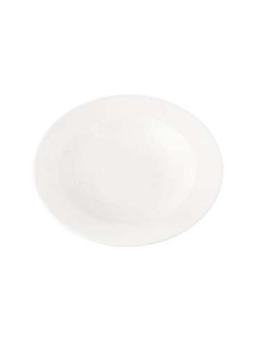 Plato Hondo Redondo Porcelana Blanco 31 Cm Soley Porland