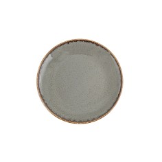 Plato Llano Coupe Redondo Porcelana Gris oscuro 20 Cm Seasons Porland