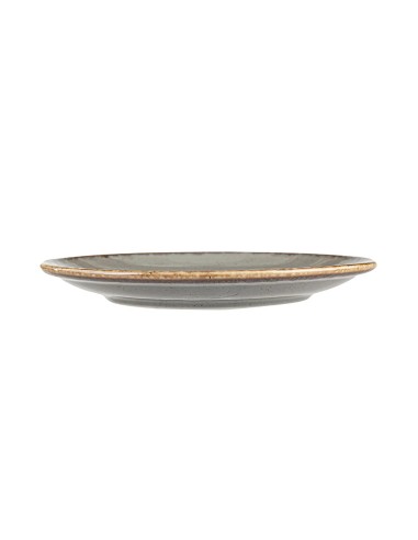 Plato Llano Coupe Redondo Porcelana Gris oscuro 20 Cm Seasons Porland
