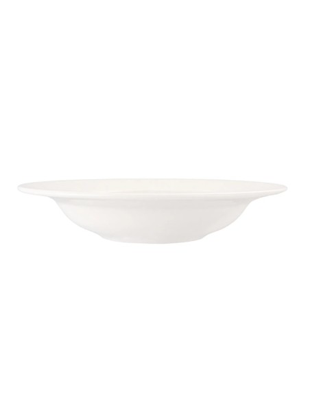 Plato Hondo Redondo Porcelana Blanco 31 Cm Soley Porland