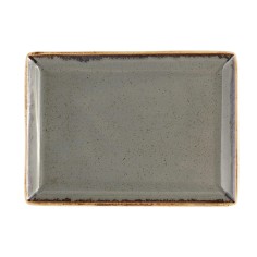 Fuente Rectangular Porcelana Gris oscuro 35 cm Seasons Porland