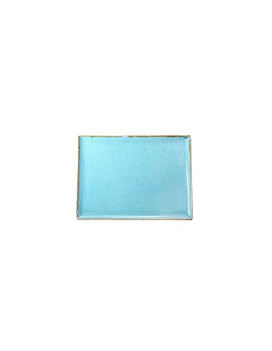 Bandeja Desayuno Rectangular Porcelana Turquesa 13x18 Cm Seasons Porland