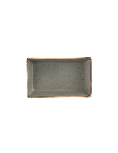 Cuenco Aperitivo Rectangular Porcelana Gris Oscuro 16 Cm Seasons Porland
