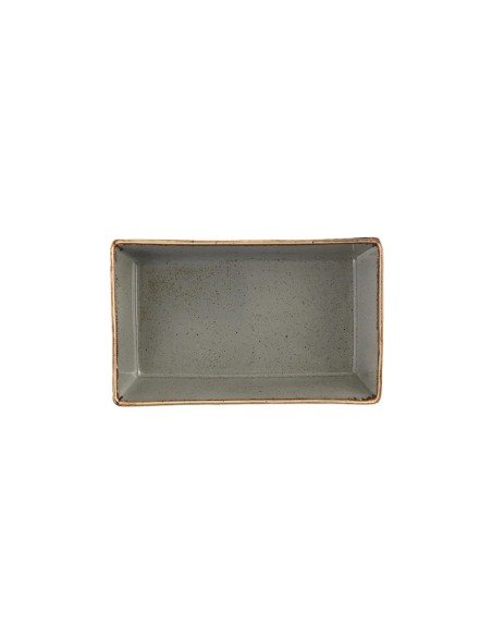 Cuenco Aperitivo Rectangular Porcelana Gris Oscuro 16 Cm Seasons Porland