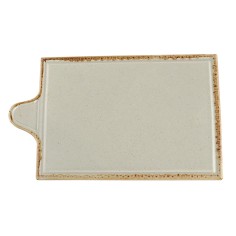 Bandeja Rectangular Porcelana Gris 35 Cm Seasons Porland