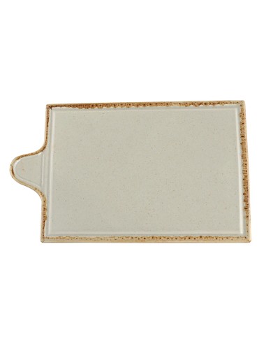 Bandeja Rectangular Porcelana Gris 35 Cm Seasons Porland