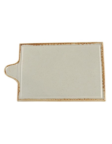 Bandeja Rectangular Porcelana Gris 35 Cm Seasons Porland