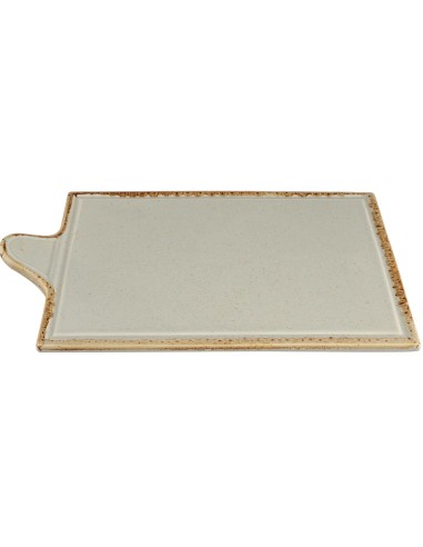 Bandeja Rectangular Porcelana Gris 35 Cm Seasons Porland