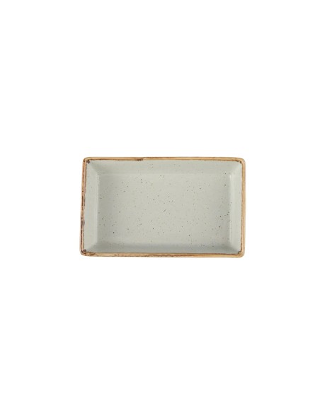 Cuenco Aperitivo Rectangular Porcelana Gris 16 Cm Seasons Porland