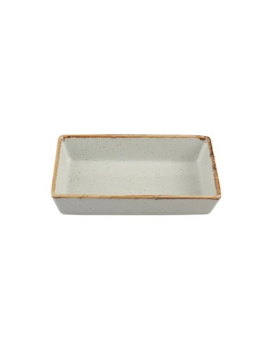 Cuenco Aperitivo Rectangular Porcelana Gris 16 Cm Seasons Porland