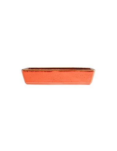 Cuenco Aperitivo Rectangular Porcelana Naranja 16 Cm Seasons Porland