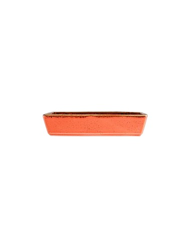 Cuenco Aperitivo Rectangular Porcelana Naranja 8x14 Cm Seasons Porland