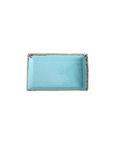 Cuenco Aperitivo Rectangular Porcelana Turquesa 16 Cm Seasons Porland