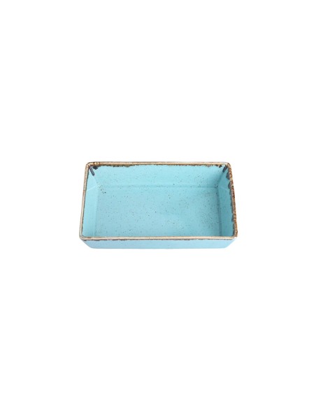 Cuenco Aperitivo Rectangular Porcelana Turquesa 14 Cm Seasons Porland