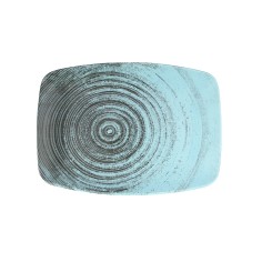 Bandeja Rectangular Porcelana Turquesa 27 Cm Lykke Porland