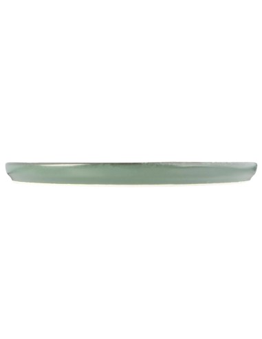 Plato Borde Nórdico Redondo Porcelana Verde 30 Cm Lykke Porland