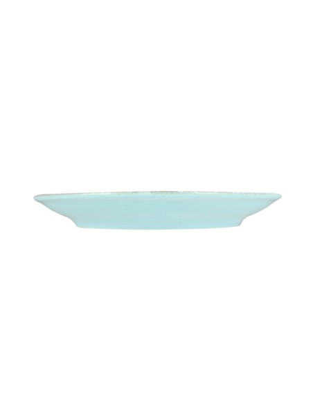 Plato Llano Redondo Porcelana Turquesa 25 Cm Lykke Porland