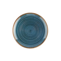 Plato Llano Redondo Porcelana Azul 30 Cm Hypnosis Azul Porland