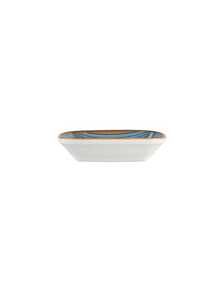 Plato Ensalada Rectangular Porcelana Azul 17 Cm Hypnosis Azul Porland