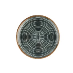 Plato Llano Redondo Porcelana Gris 30 Cm Hypnosis Gris Porland