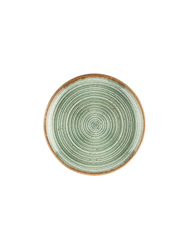 Plato Llano Redondo Porcelana Verde 25 Cm Hypnosis Verde Porland