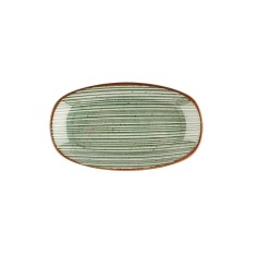 Fuente Ovalada Porcelana Verde 25 Cm Hypnosis Verde Porland