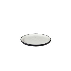 Plato Llano Porcelana Blanco Negro 15 Cm Black Y White Tableswing
