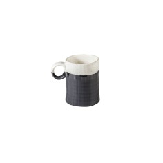 Mug Porcelana Blanco Negro 24 Cl Black Y White Tableswing
