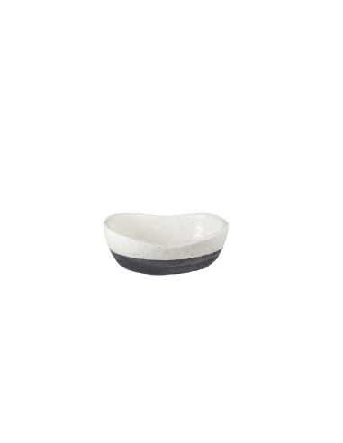 Bol Oval Porcelana Blanco Negro 19 Cl Black Y White Tableswing