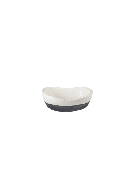 Bol Oval Porcelana Blanco Negro 19 Cl Black Y White Tableswing