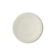 Plato Llano Redondo Porcelana Blanco 24 Cm Anillo Porland