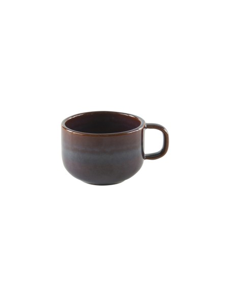 Taza De Té Redonda Marrón Azul Gres Esmaltado 21 Cl Ø 8,5 Cm Amber Accolade