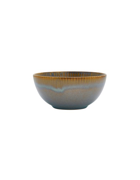 Bol Redondo Azul Verde Gres Esmaltado Ø 14 Cm Lotus Accolade