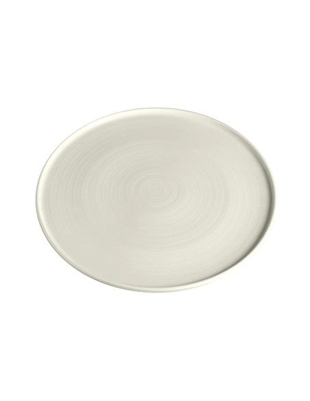 Plato Llano Redondo Porcelana Blanco 30 Cm Anillo Porland