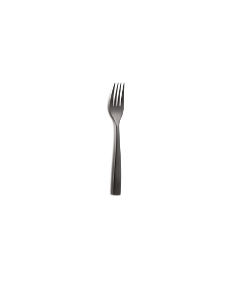 Tenedor Postre Acero Inoxidable Negro 18.5Cm Barcelona Colors Comas