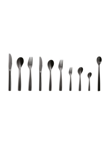 Tenedor Postre Acero Inoxidable Negro 18.5Cm Barcelona Colors Comas