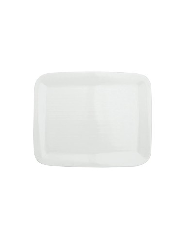 Plato Llano Rectangular Porcelana Blanco 28 Cm Bach Porland