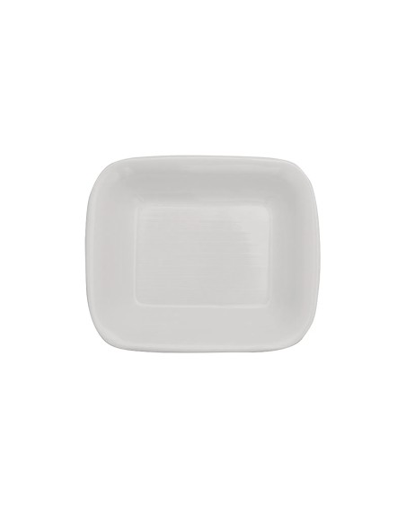Plato Hondo Rectangular Porcelana Blanco 21 X 18 Cm Bach Porland