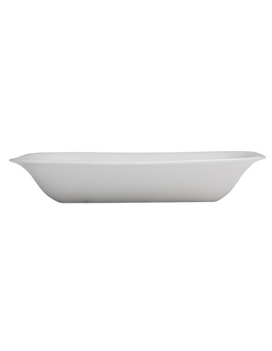 Plato Hondo Rectangular Porcelana Blanco 21 X 18 Cm Bach Porland