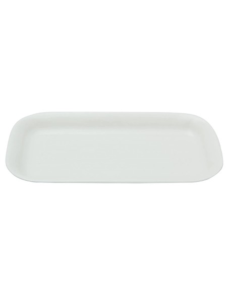 Bandeja Rectangular Porcelana Blanco 23 X 12 Cm Bach Porland