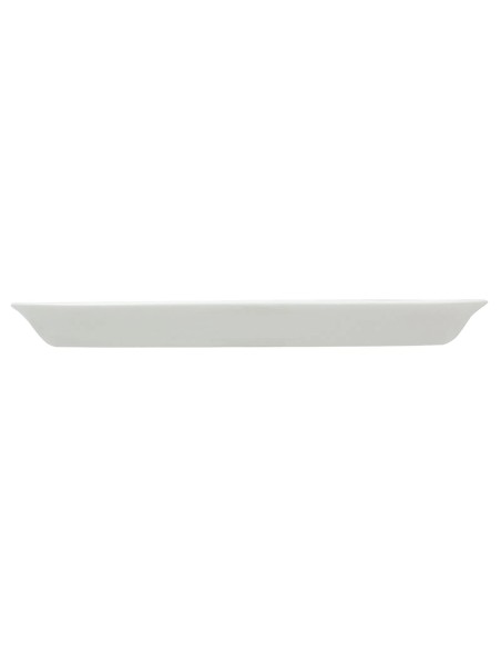Bandeja Rectangular Porcelana Blanco 23 X 12 Cm Bach Porland