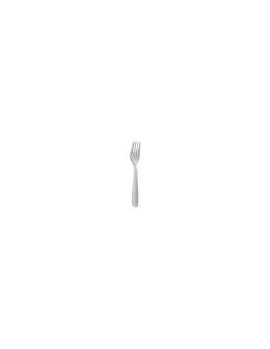 Tenedor Mini Lunch Inox Níquel Free Plateado Vibrado Finish 1.0 Mm 1001 Comas