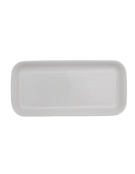 Bandeja Rectangular Porcelana Blanco 31 X 15 Cm Bach Porland