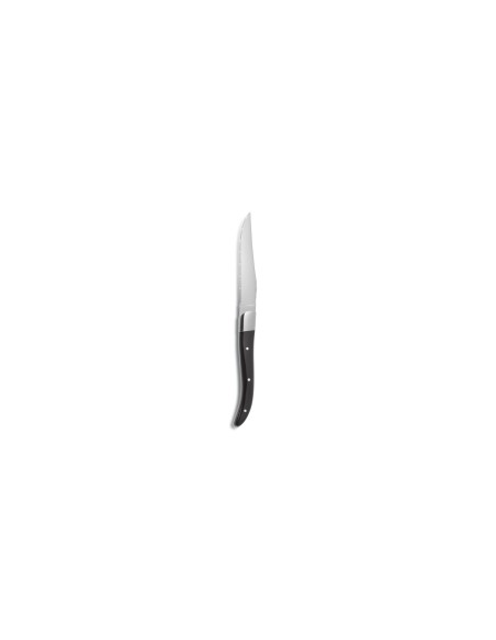 Cuchillo Chuletero Acero y Acrílico Negro 22.5 Cm Acr Comas