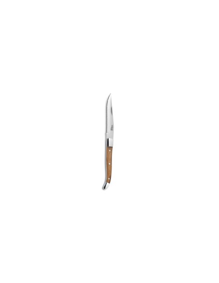 Cuchillo Chuletero Acero Inoxidable Madera Marrón 23 Cm Alps Comas