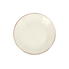 Plato Llano Redondo Porcelana Beige 28 Cm Seasons Beige Porland